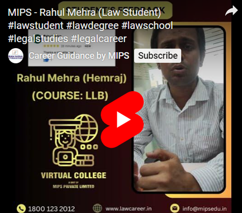 RAHUL MEHRA LLB STUDENT REVIEW